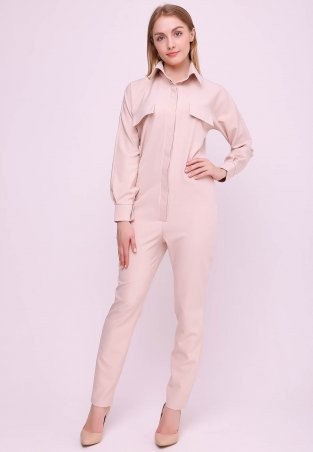 Женский комбинезон беж размер