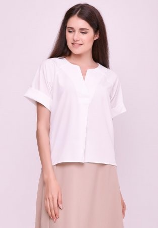 Zarema: Женская блузка Крис белая za2050-2 - фото 1