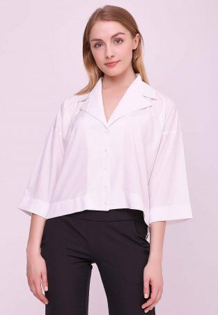 Zarema: Женская свободная рубашка белая za2012-2 - фото 1