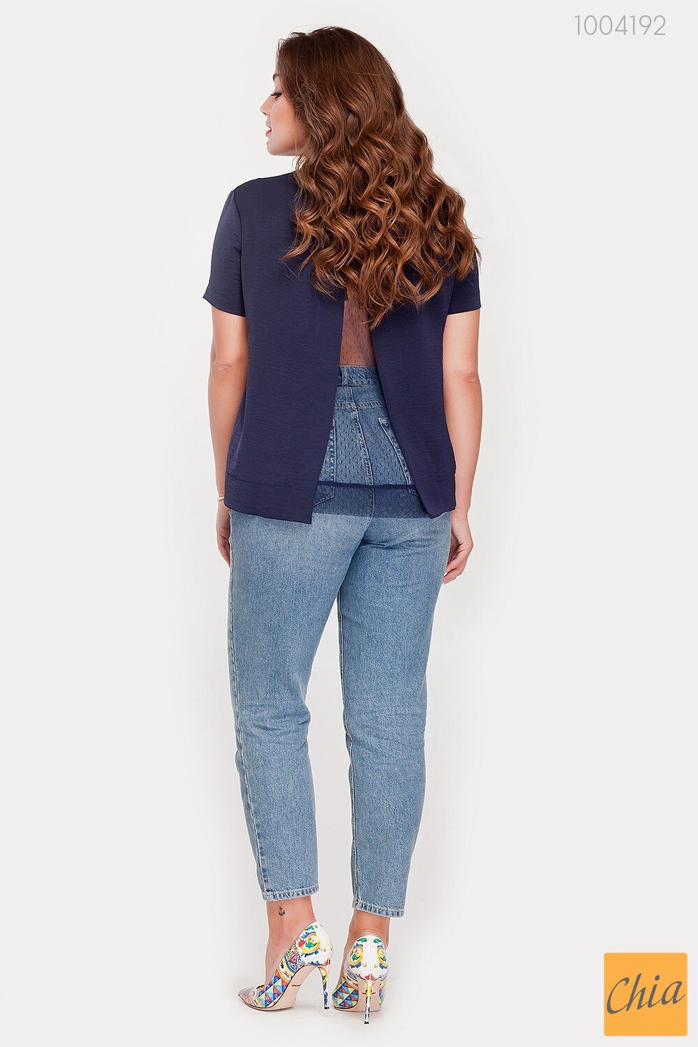 Трикотажная Блузка С Сеточкой Байонна