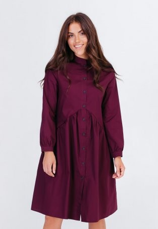 Bessa: Платье-рубашка со скошенным воланом 1880 - фото 1