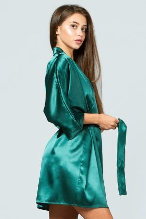 GHAZEL: Элегантный Домашний Шелковый Халат 17111-05 - фото 2