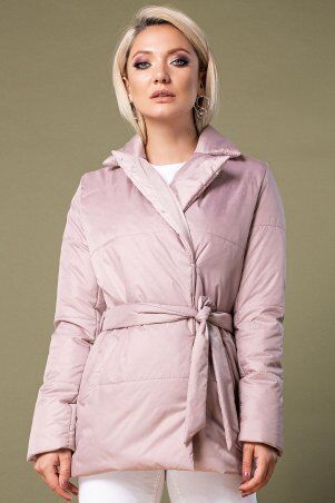 Garda: Розовая Короткая Куртка С Запахом 70014 - фото 1