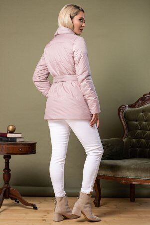 Garda: Розовая Короткая Куртка С Запахом 70014 - фото 3