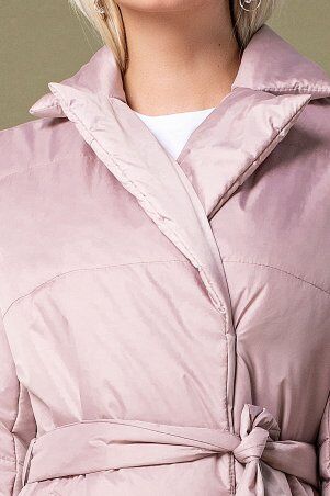 Garda: Розовая Короткая Куртка С Запахом 70014 - фото 4