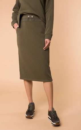MR520: Комфортная юбка на каждый день MR 214 2334 0919 Khaki - фото 1
