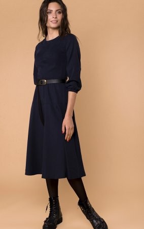 MR520: Элегантное платье в винтажном стиле MR 229 2305 0919 Dark Blue - фото 4