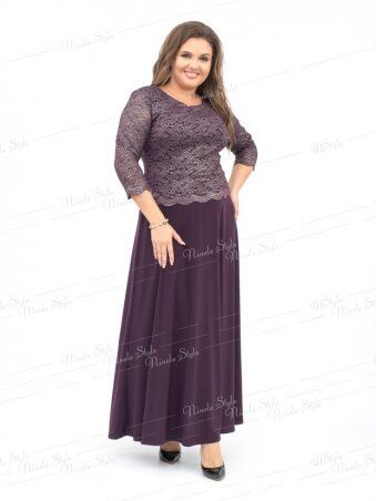Ninele Style: Нарядное вечернее фиолетовое женское платье модель 316-3 - фото 1