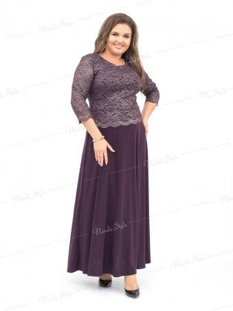 Ninele Style: Нарядное вечернее фиолетовое женское платье модель 316-3 - фото 3