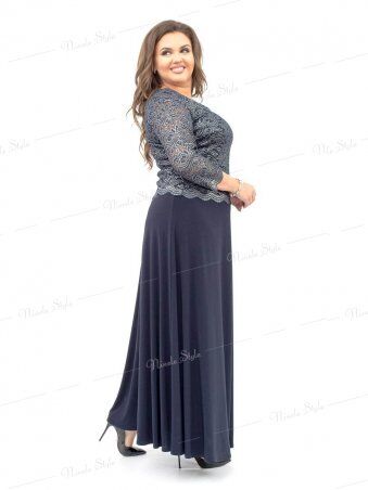 Ninele Style: Нарядное вечернее синее женское платье модель 316-2 - фото 2