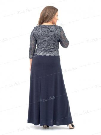 Ninele Style: Нарядное вечернее синее женское платье модель 316-2 - фото 3