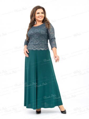 Ninele Style: Нарядное вечернее зеленое женское платье модель 316-1 - фото 1