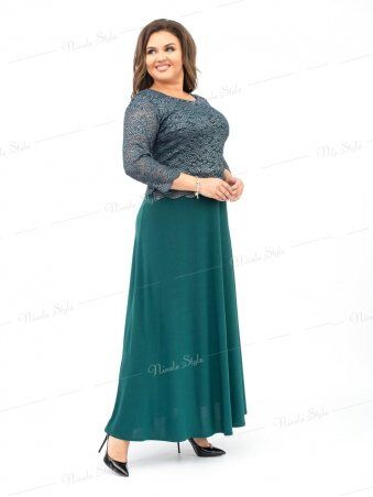 Ninele Style: Нарядное вечернее зеленое женское платье модель 316-1 - фото 2