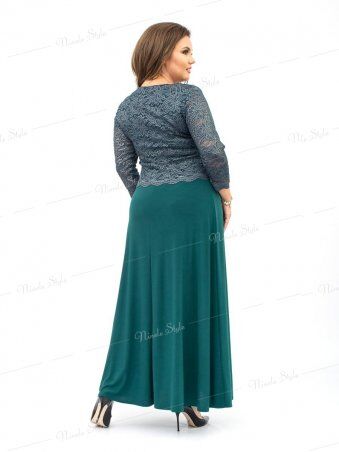 Ninele Style: Нарядное вечернее зеленое женское платье модель 316-1 - фото 3
