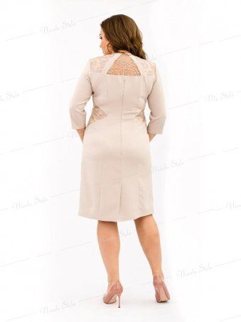 Ninele Style: Великолепное нарядное бежевое женское платье 334-5 - фото 3