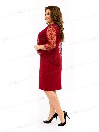 Ninele Style: Благородное красное женское платье 337-5 - фото 2