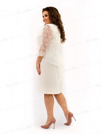 Ninele Style: Благородное белое женское платье "Grace" 337-2 - фото 3