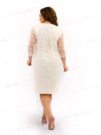 Ninele Style: Благородное белое женское платье "Grace" 337-2 - фото 4