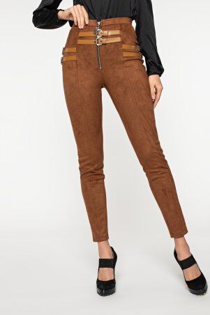 Itelle: Замшеві штани рудого кольору Кіана 4122 - фото 1
