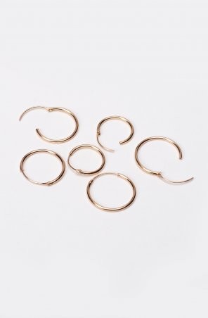 Набор серег-колец Asos