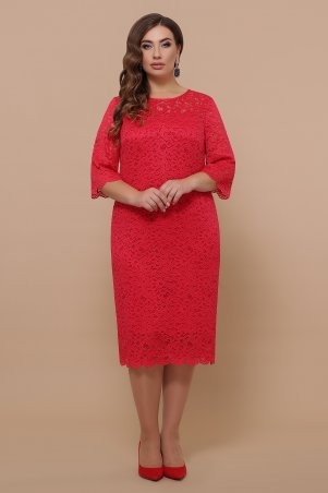 Glem: Платье Сания-Б 3/4 красный p52019 - фото 1