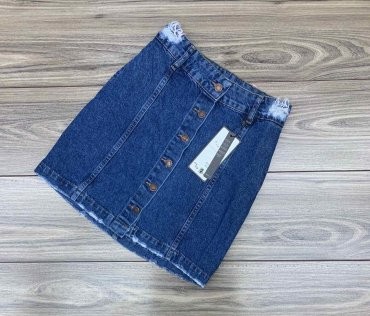Immagine: Синяя джинсовая юбка на пуговицах 1258-141 - фото 1