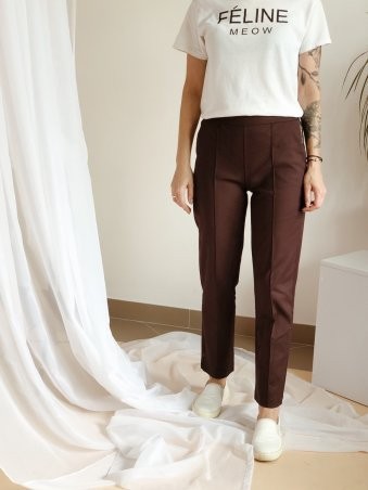 Immagine: Стильные женские брюки коричневые 1414 коричневый - фото 1