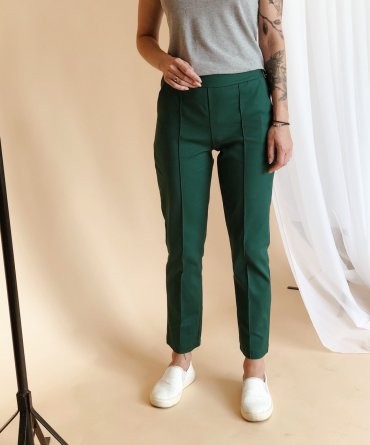 Immagine: Стильные женские брюки зеленые 1414 зеленый - фото 1