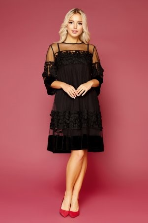 Glem: Платье Хелма 3/4 черный p00-00004011 - фото 1