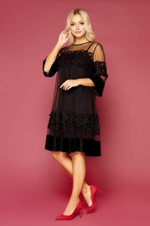 Glem: Платье Хелма 3/4 черный p00-00004011 - фото 2
