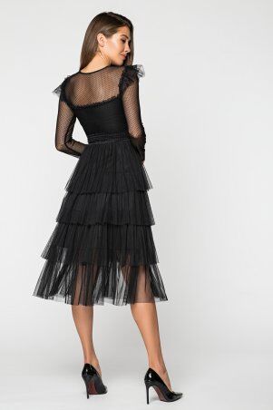 Itelle: Ошатне плаття чорного кольору зі спідницею з фатину Джессі 51123 - фото 2