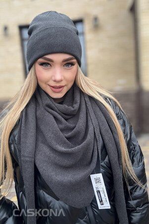Caskona: NELLY ПЛАТОК темно-серый CS 132105 - фото 2