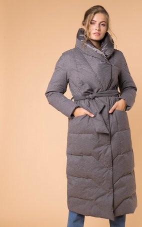MR520: Теплая куртка с объемным воротником MR 202 2207 0819 Gray - фото 1