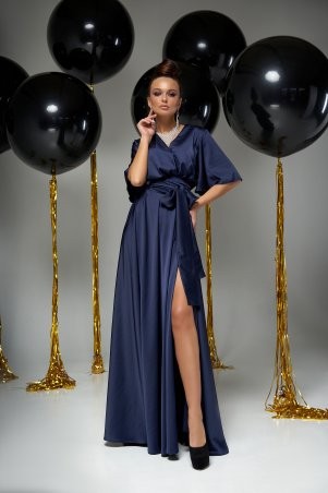 Jadone Fashion: Платье Ариада тёмно-синий - фото 1
