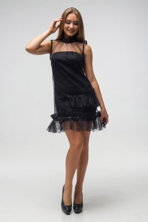 First Land Fashion: Платье Медея черное ТПМ 2821 - фото 1