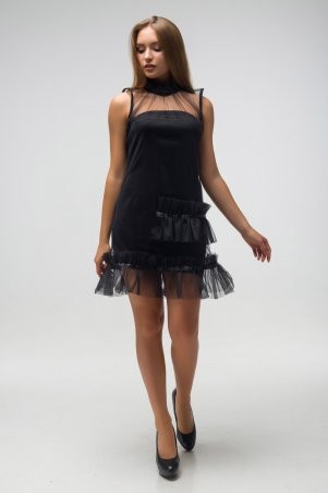 First Land Fashion: Платье Медея черное ТПМ 2821 - фото 2