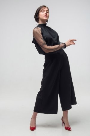 First Land Fashion: Блузка Забава черная ТБЗ 2752 - фото 3