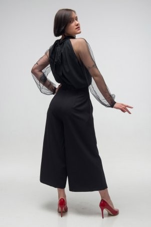 First Land Fashion: Блузка Забава черная ТБЗ 2752 - фото 4