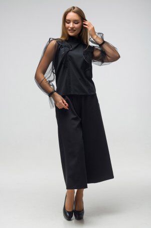 First Land Fashion: Блузка Долли черная ТБД 2731 - фото 3