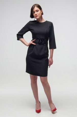 First Land Fashion: Платье Агния черное ТПА 2684 - фото 1