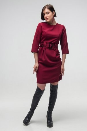 First Land Fashion: Платье Агния бордовое ТПА 2682 - фото 1