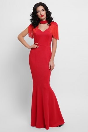 Glem: Платье Альфия б/р красный p53202 - фото 1