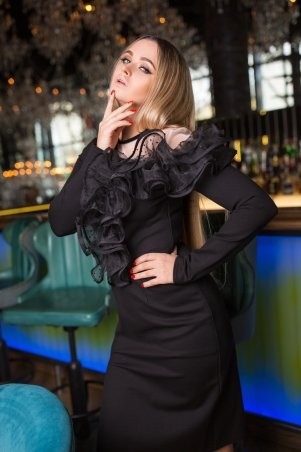Zuhvala: Платье Сиера черный - фото 1