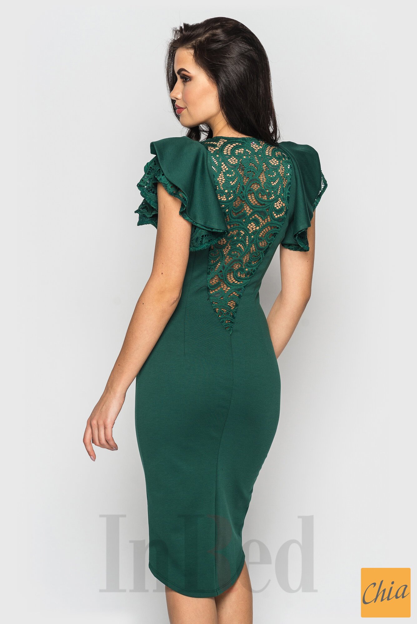 Платье "ELIZABETH" изумрудное