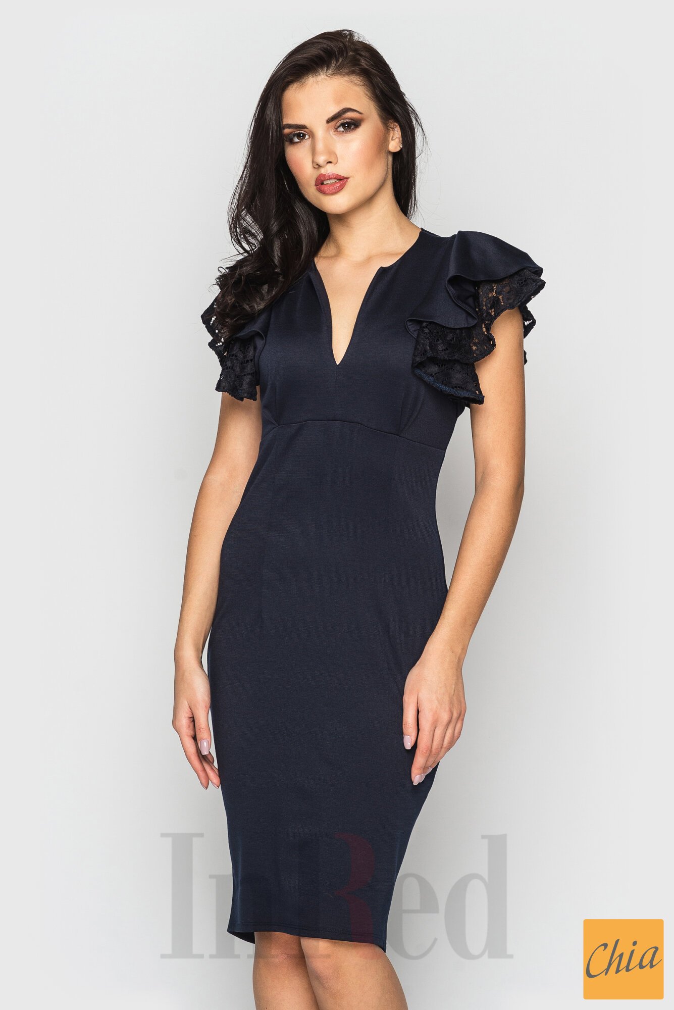 Платье "ELIZABETH" темно-синее