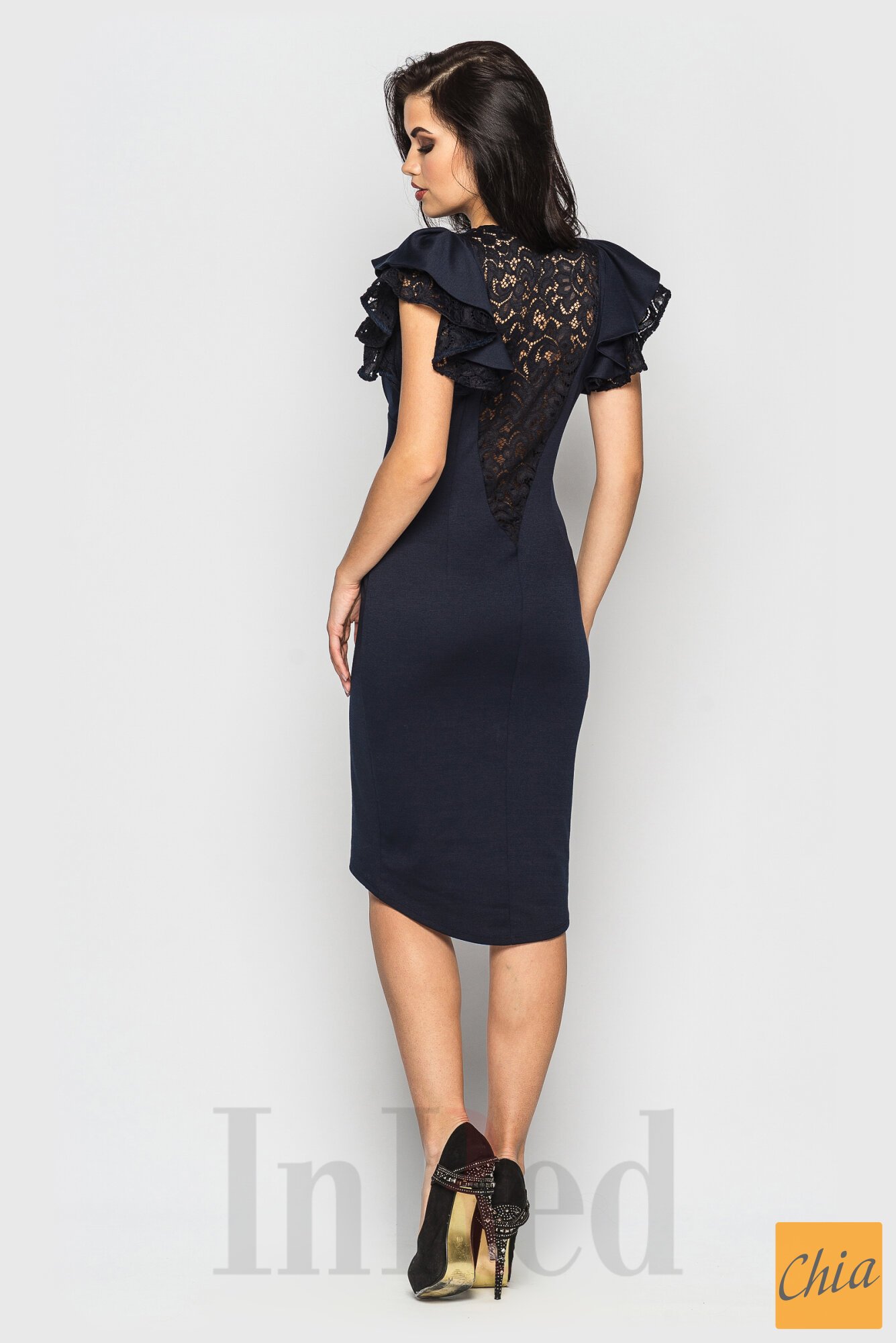 Платье "ELIZABETH" темно-синее