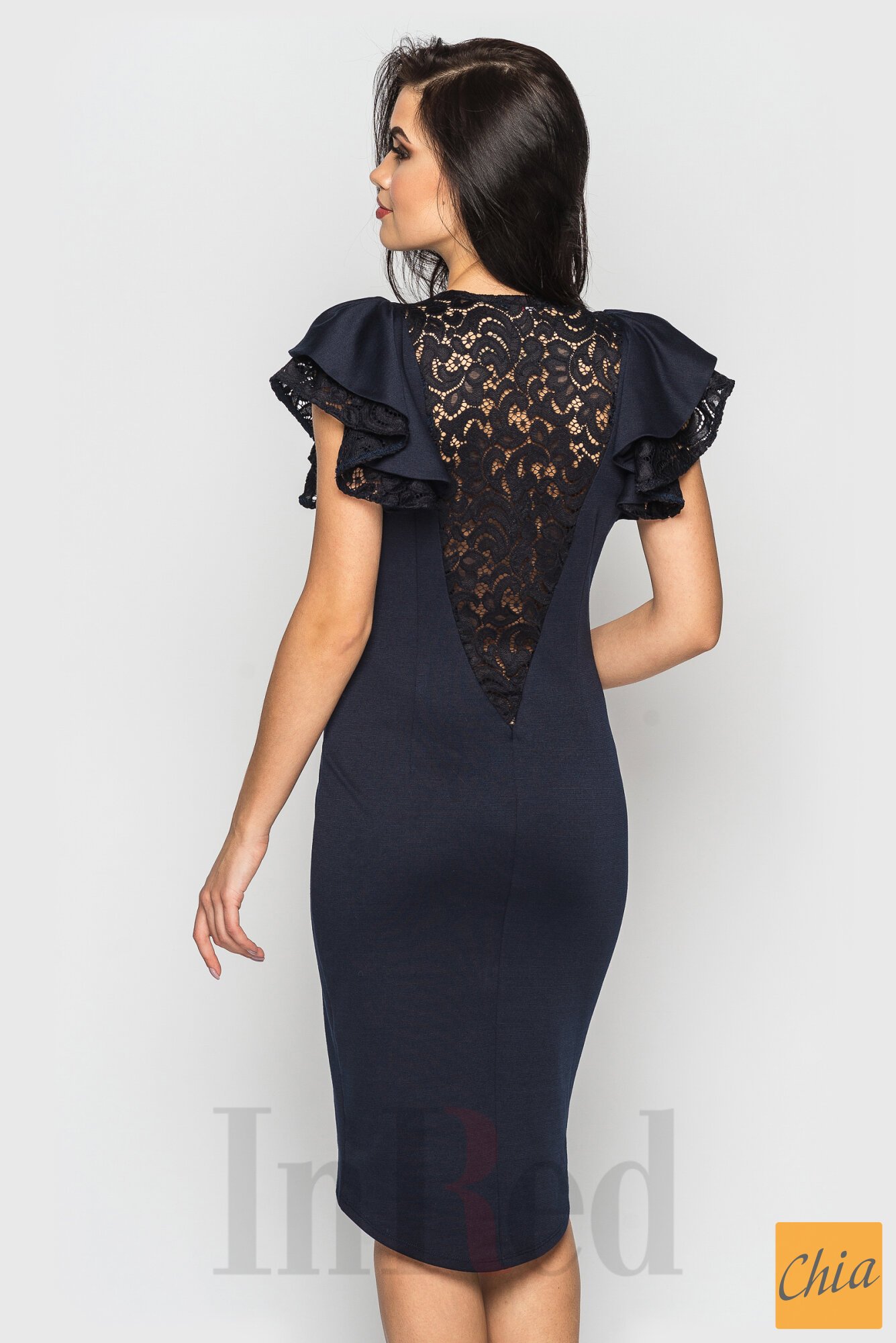 Платье "ELIZABETH" темно-синее