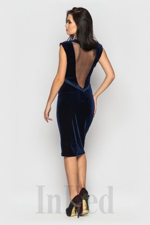 InRed: Платье "BRIDGET" темно-синее 7471 - фото 4