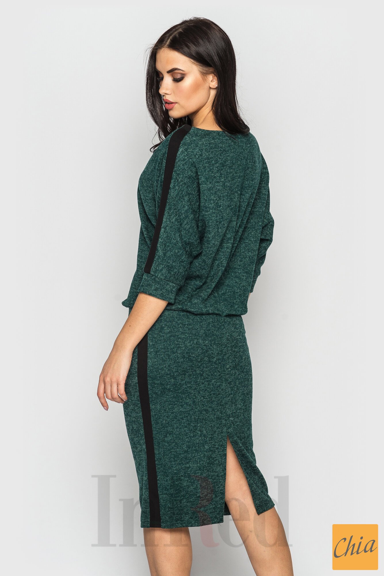 Платье "ELEGANCE" изумрудное