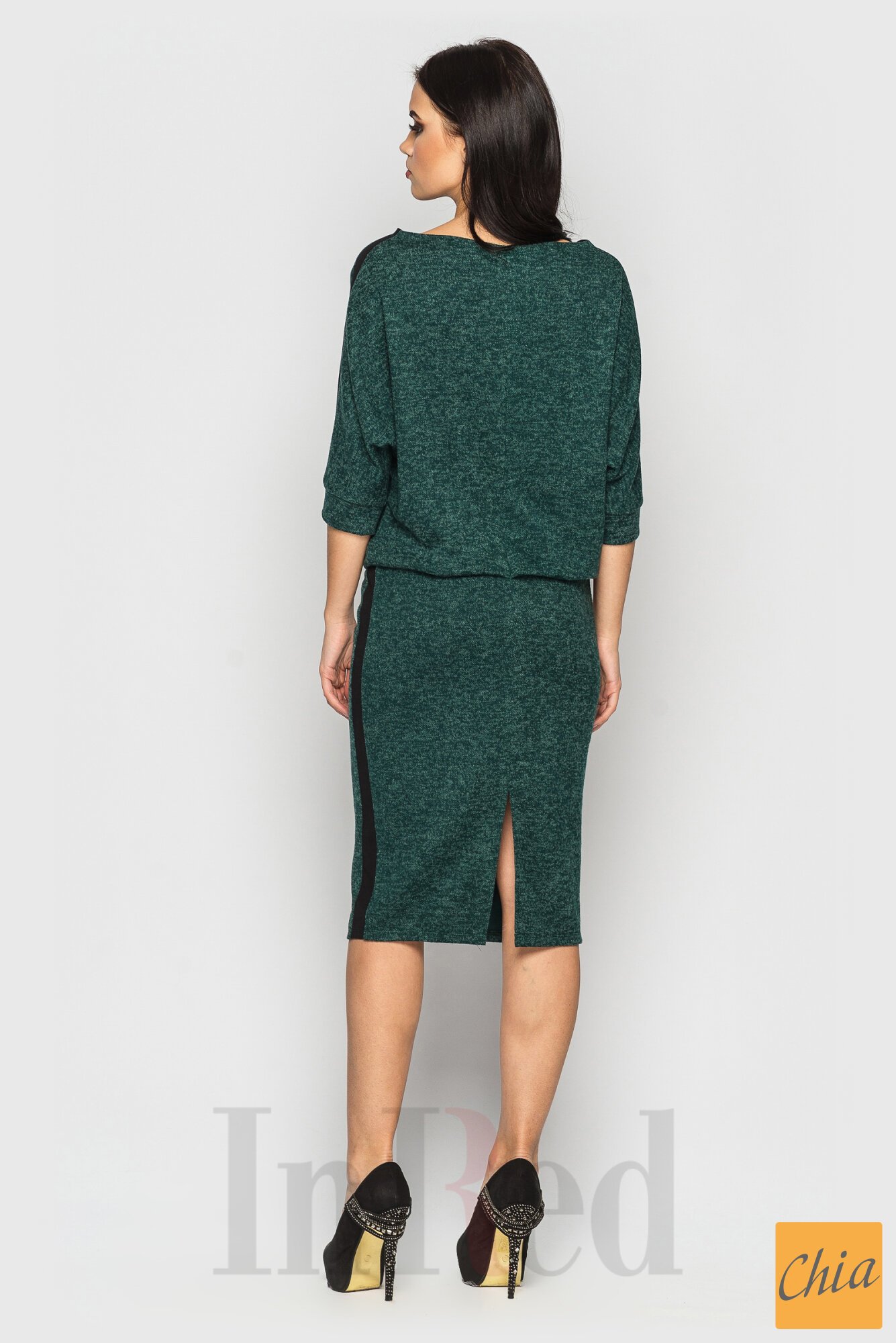 Платье "ELEGANCE" изумрудное